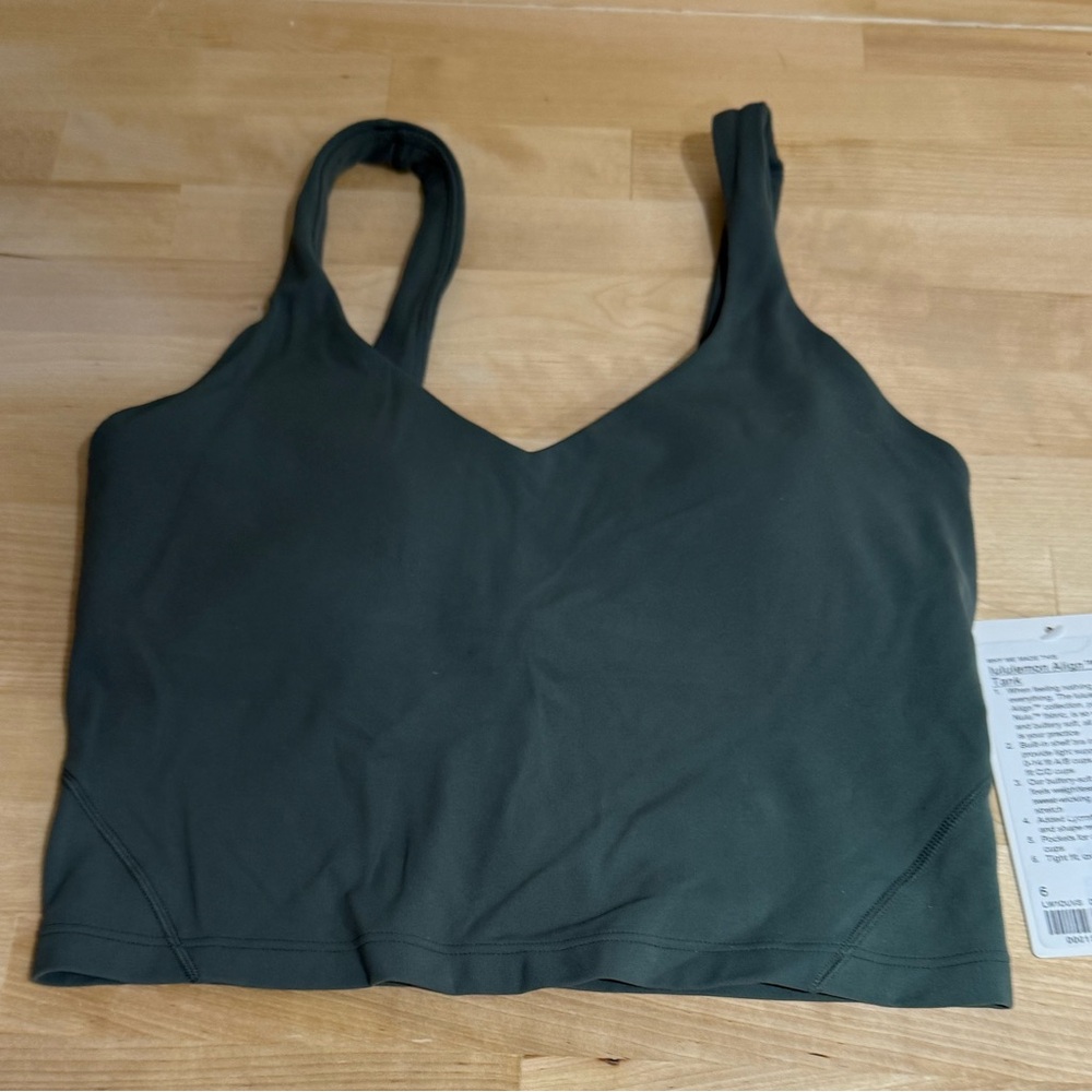 Lululemon Athletica Dark Green Align Tank